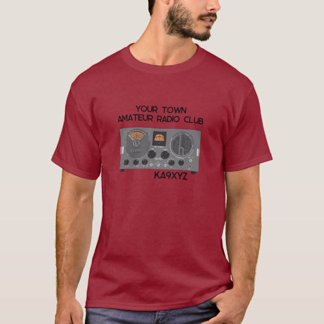 Camiseta Receptor de rádio S 20R Classic Hallicrafters (Frente)