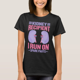 Camiseta Receptor de Rim Eu Funciono Com Peças Sobressalent
