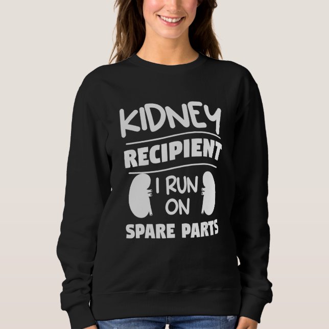 Camiseta Receptor de Rim Eu Funciono Com Peças Sobressalent (Frente)