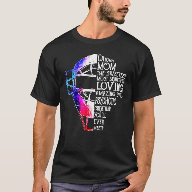 Camiseta Receptor de Softball-Mãe O Dia das Mães Mais Doce  (Frente)