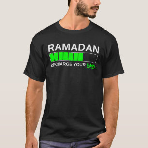 Camiseta Recharge Seu Iman Ramadan Kareem Ramadan Mubarak