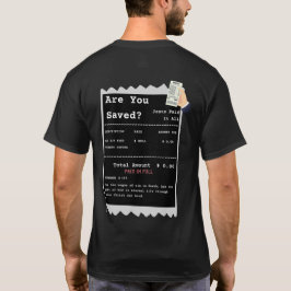 Camiseta Recibo de Salvação Engraçado Cristão