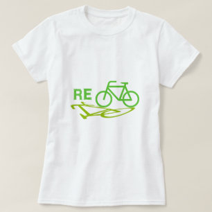 Camiseta Recicl o design da bicicleta