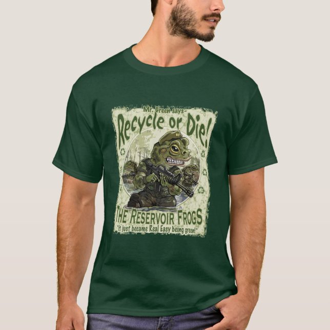 Camiseta Recicl ou morra sapos (Frente)