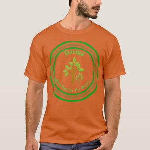 Camiseta Reciclagem de nome Davina Você é a Diferença Reduz