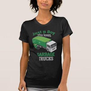 Camiseta Reciclagem Legal de Garbage Truck amando Boy Toddl