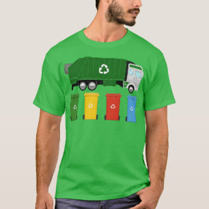 Camiseta Reciclagens de lixo de caminhões coletores de lixo