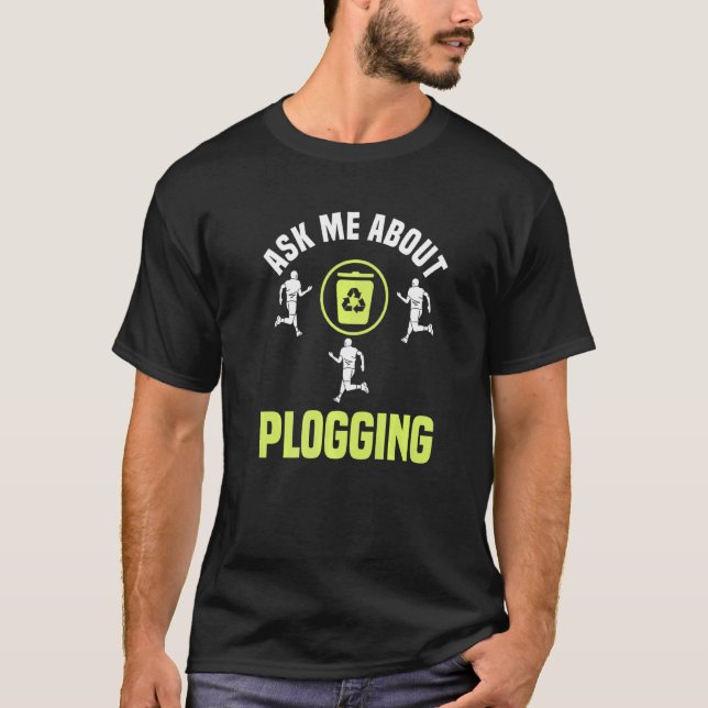 Camiseta Reciclar Ambiental de Lixeira de reciclagem (Frente)