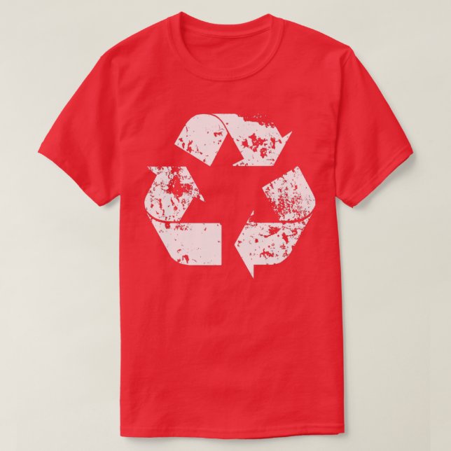 Camiseta Reciclar Branco em branco (Frente do Design)