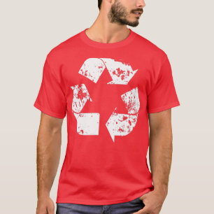 Camiseta Reciclar Branco em branco