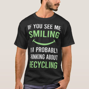 Camiseta Reciclar de Reciclagem sorridente