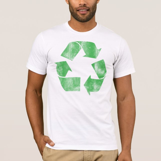 Camiseta Reciclar do vintage (Frente)