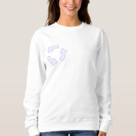 Camiseta Reciclar Logotipo Hoodie (Sobrinho) para mulheres 