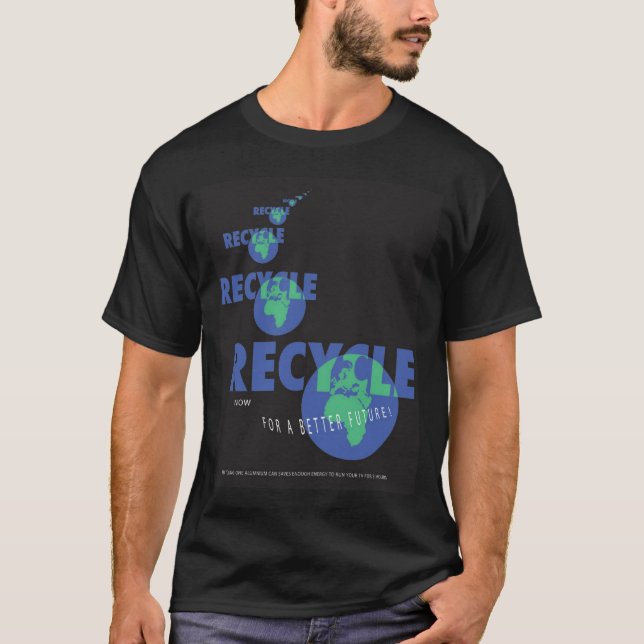 Camiseta RECICLAR para a TERRA (Frente)