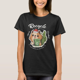Camiseta Reciclar seu design Cachorro de Natal