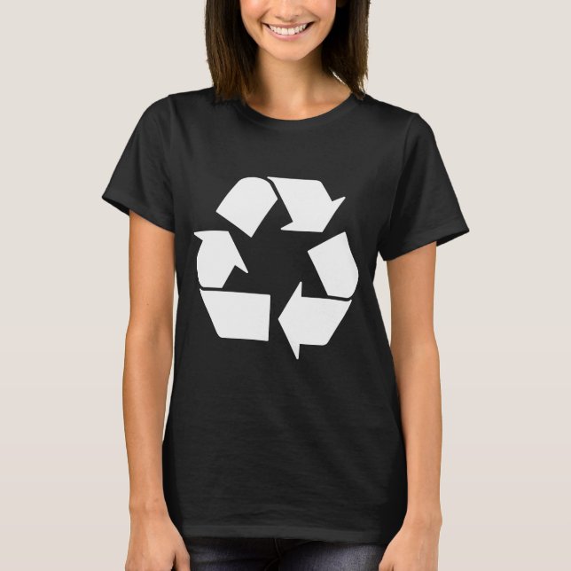 Camiseta Recicle Branco no Verde  (Frente)