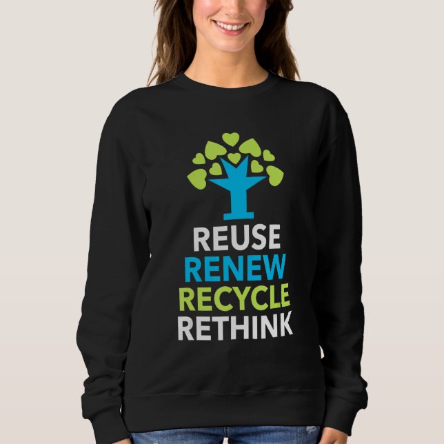 Camiseta Recicle Reutilize Renove Repense Ativismo Dia da T (Frente)