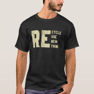 Camiseta Recicle Reutilize Renove Repense Dia da Terra Ambi