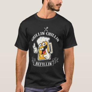Camiseta Recipiente de Pai de grelha de colheita de vidros