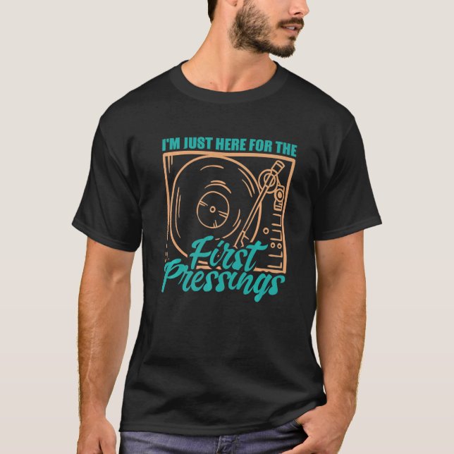 Camiseta Recoletor de Audiófilo e Vinilo (Frente)