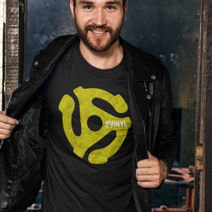 Camiseta Recoletor de Registro de Vinilo do Fusível a 45 RP