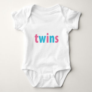 Camiseta RECOLHA DE GÊMEOS - mistura {aqua + rosa}