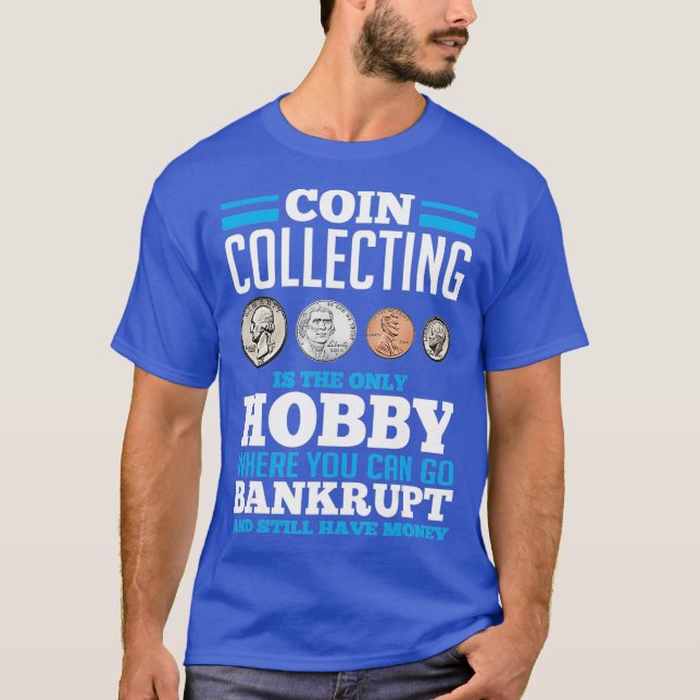 Camiseta Recolha de moeda com captação de Hobby Bolso Engra (Frente)
