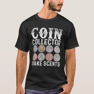 Camiseta Recolha De Moedas Faz Com Que As Moedas Sejam Numi