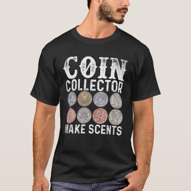 Camiseta Recolha De Moedas Faz Com Que As Moedas Sejam Numi (Frente)