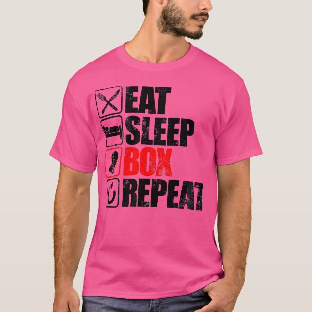 Camiseta Recolher Caixa Repetidamente Presente Para Boxer (Frente)