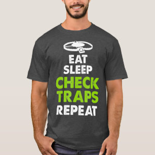 Camiseta Recolher Coletas De Verificação Repetir Armadilh