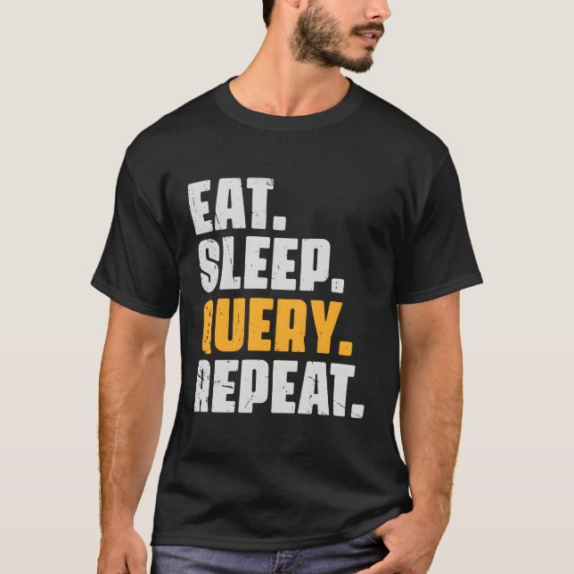 Camiseta Recolher Consulta Repetir Base De Dados De Codific (Frente)