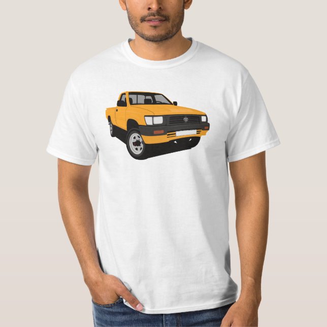 Camiseta Recolhimento de Toyota Hilux - laranja - (Frente)