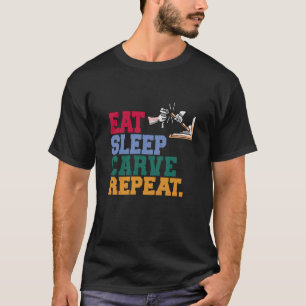 Camiseta Recoloque A Cobra De Madeira Repetidamente