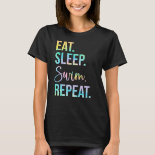 Camiseta Recoloque a Natação de latência Repita a Natação d
