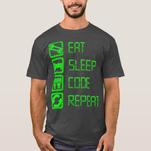 Camiseta Recoloque a programação e a codificação do código 