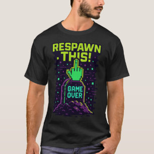 Camiseta Recoloque Este Design De Jogador Retroativo