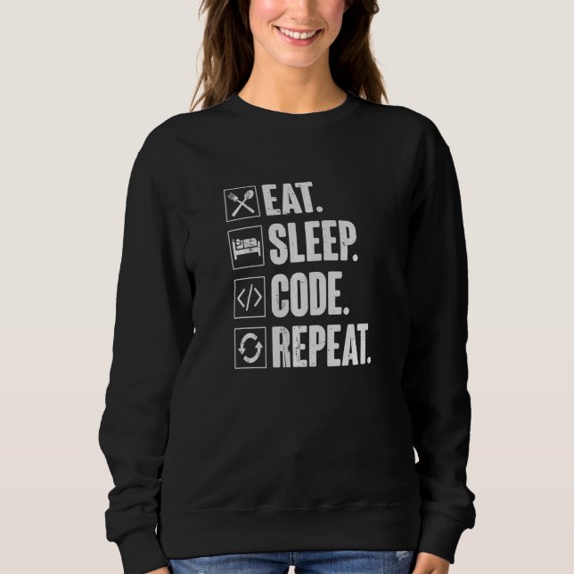 Camiseta Recoloque o código de latência Repetir programador (Frente)