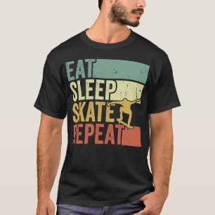 Camiseta Recoloque o Skate de latência Repetir skate