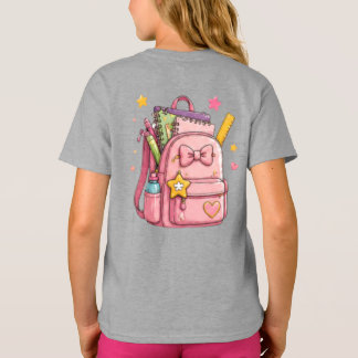 Camiseta Recomendação: "Mochila Escolar de Desenho Animado 