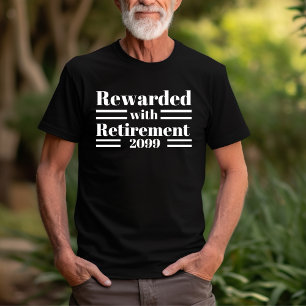 Camiseta Recompensa com Presente Simples Moderno de Ano de