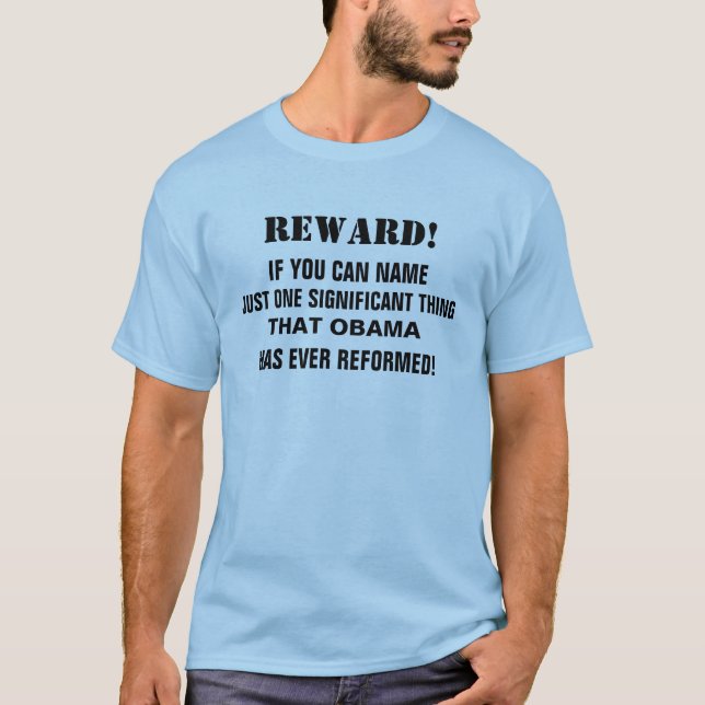 CAMISETA RECOMPENSA! O NOME APENAS UMA COISA BARACK (Frente)