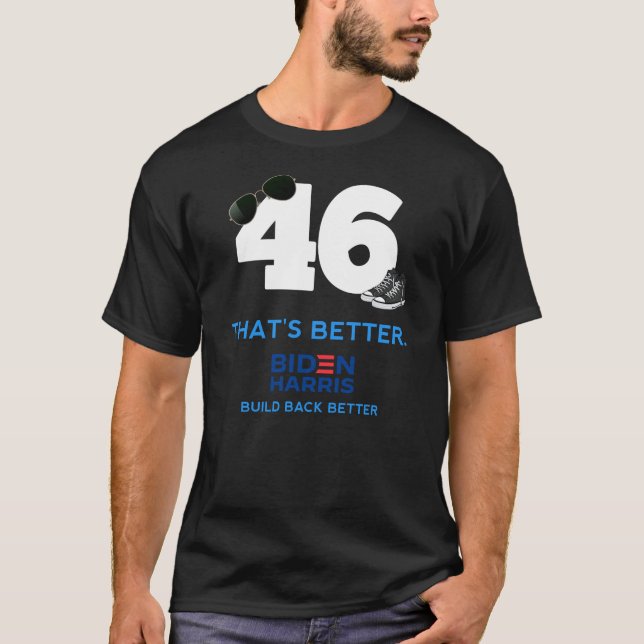 Camiseta Recomponha melhor Biden Harris 46 (Frente)