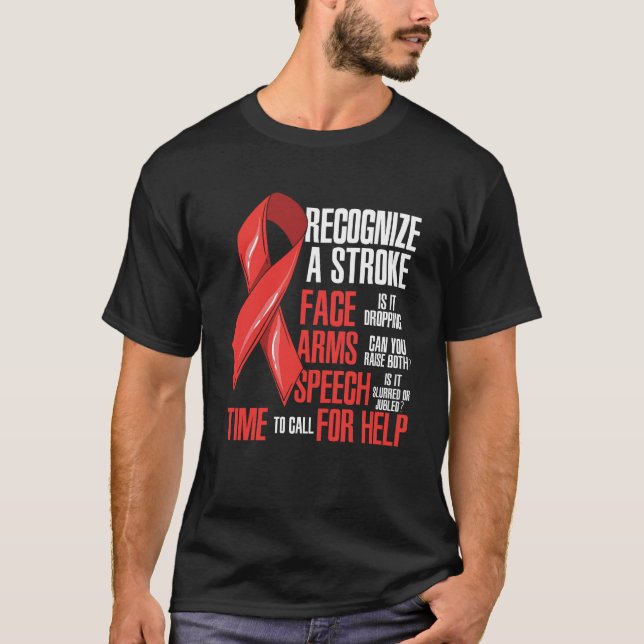 Camiseta Reconhecer Um Mês De Sensibilização (Frente)