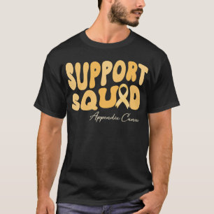 Camiseta reconhecimento do cancer de apêndice do esquadrão 