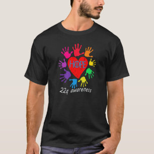 Camiseta Reconhecimento HOPE 22q, síndrome de diGeorge, des