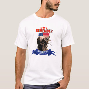 Camiseta Recorde o dia de veteranos