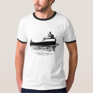 Camiseta Recorde o grupo dos SS Edmund Fitzgerald