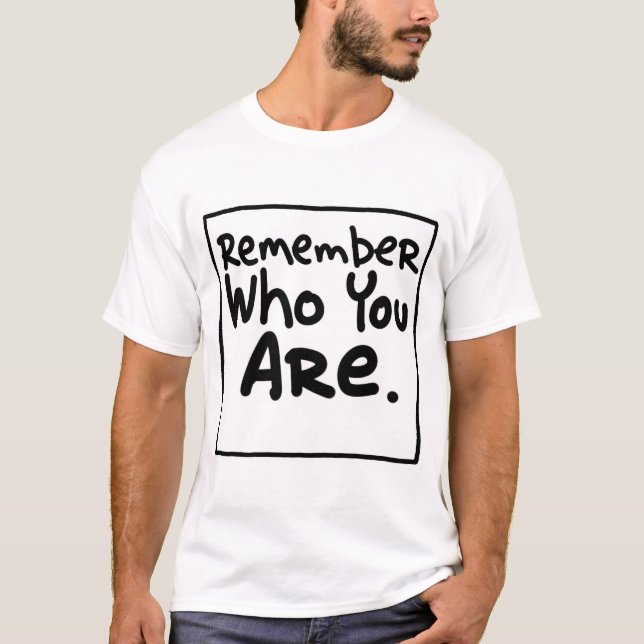 Camiseta Recorde quem você é (Frente)