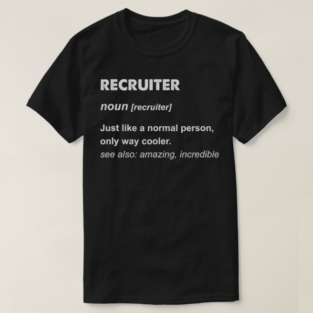 Camiseta Recrutador (Frente do Design)